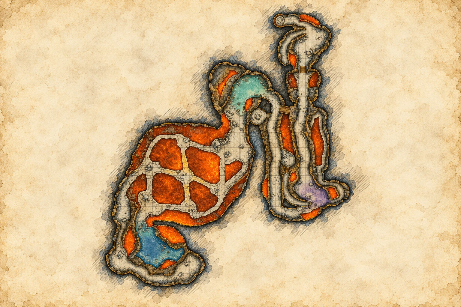 Ragefire Chasm · Ragefire Chasm · Illustrated dungeon map